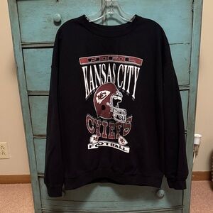 Jack & Jones Black and Red Crewneck Sweatershirt